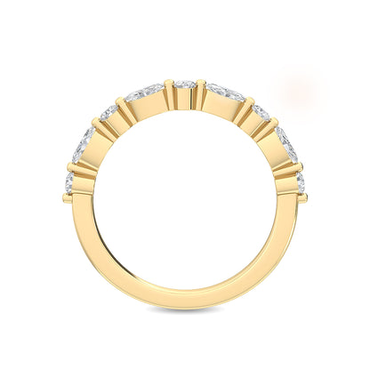 Yellow Gold / Leena Diamond Wedding Band