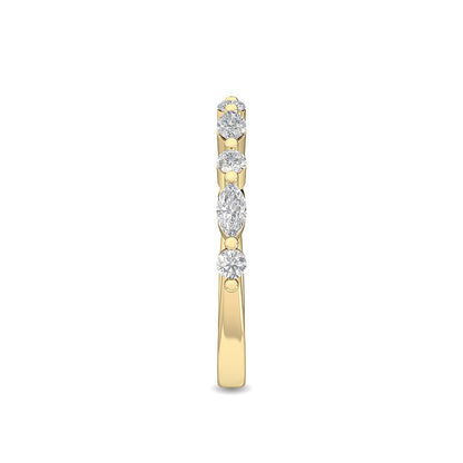 Yellow Gold / Leena Diamond Wedding Band