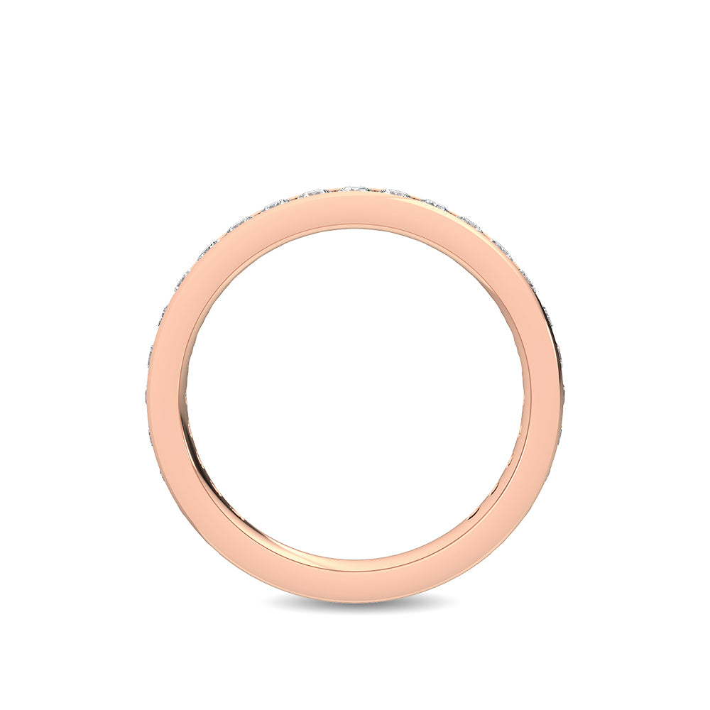 Rose Gold / Emaan Channel Wedding Band