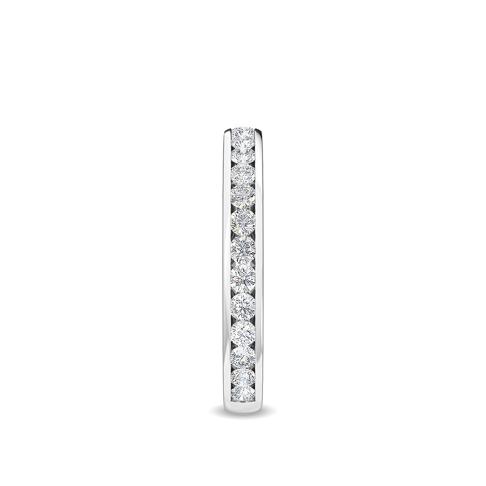 White Gold / Emaan Channel Wedding Band