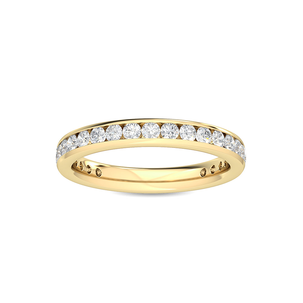 Yellow Gold / Emaan Channel Wedding Band