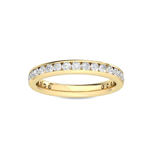 Yellow Gold / Emaan Channel Wedding Band
