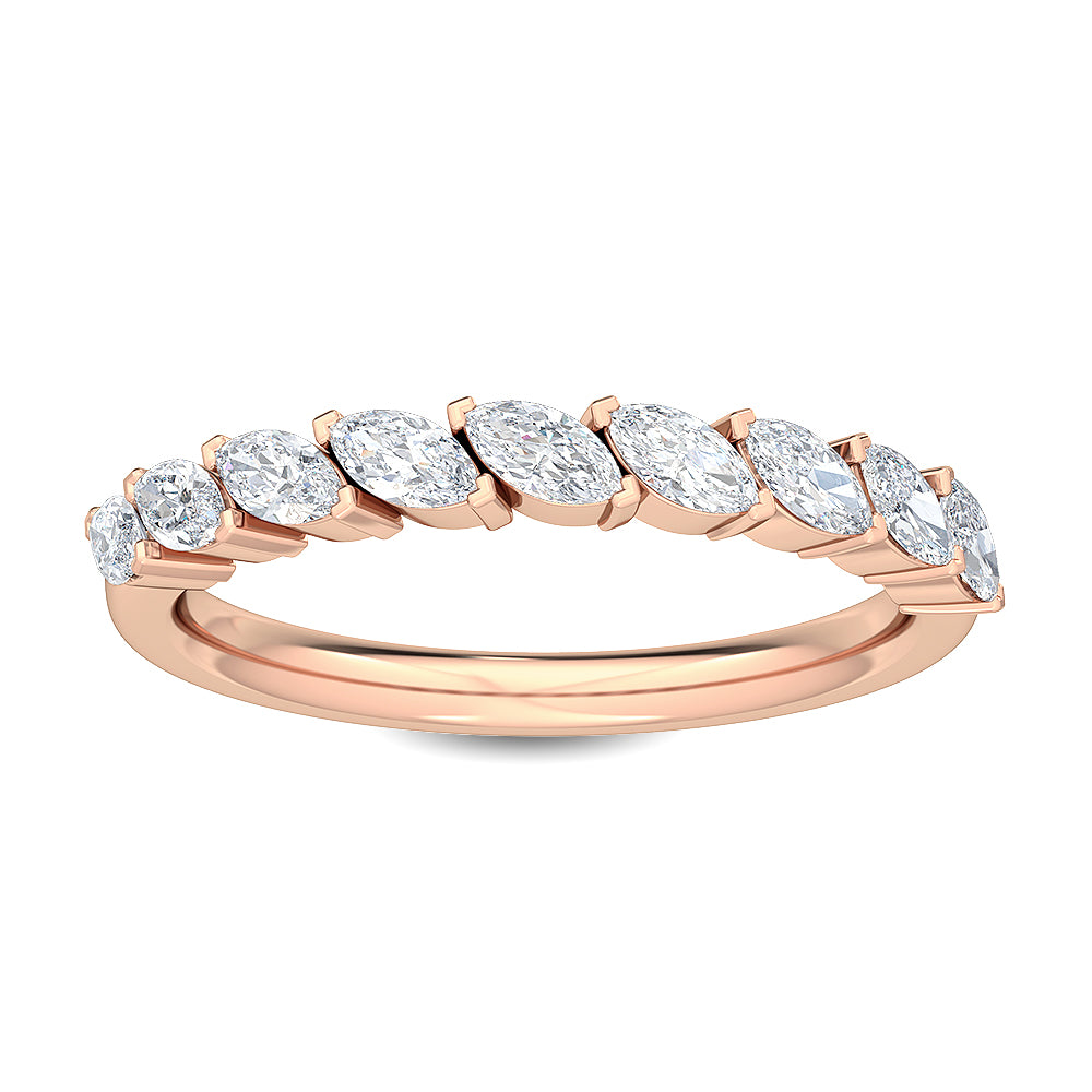 Rose Gold / Talia Diamond Wedding Band
