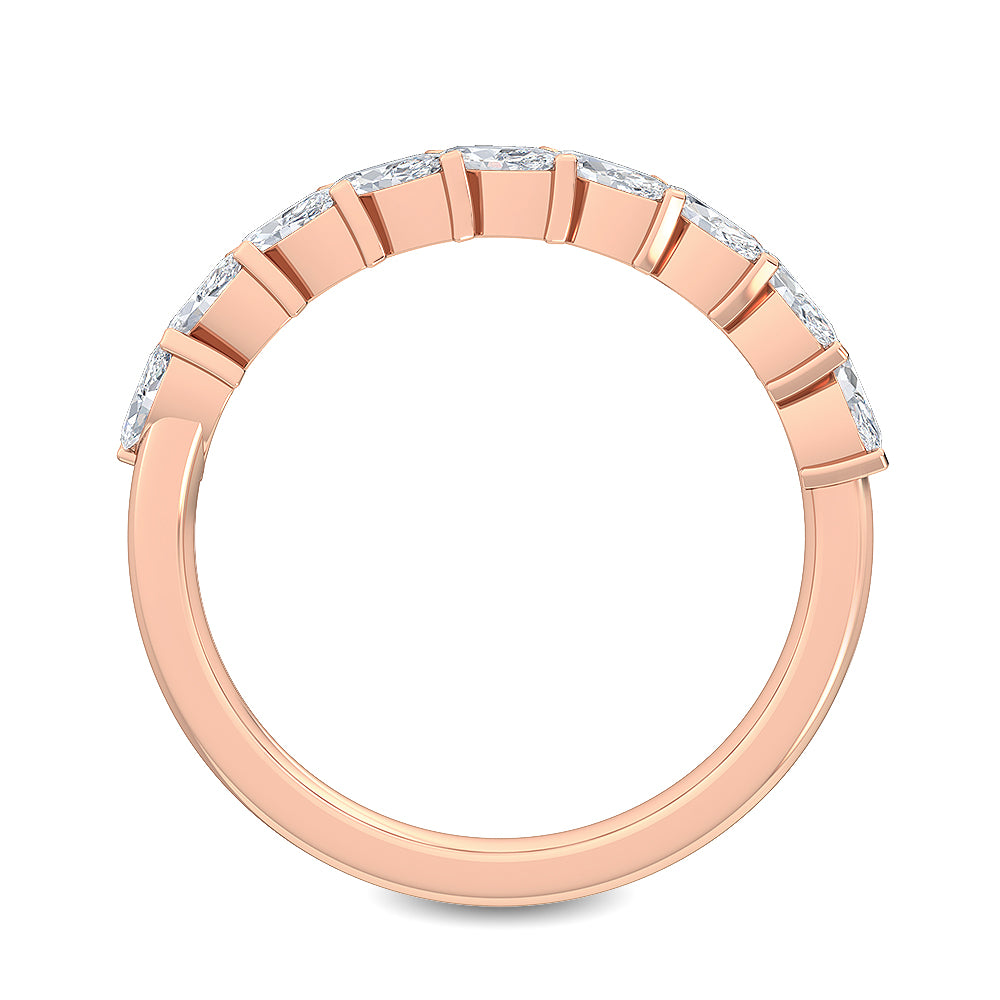 Rose Gold / Talia Diamond Wedding Band