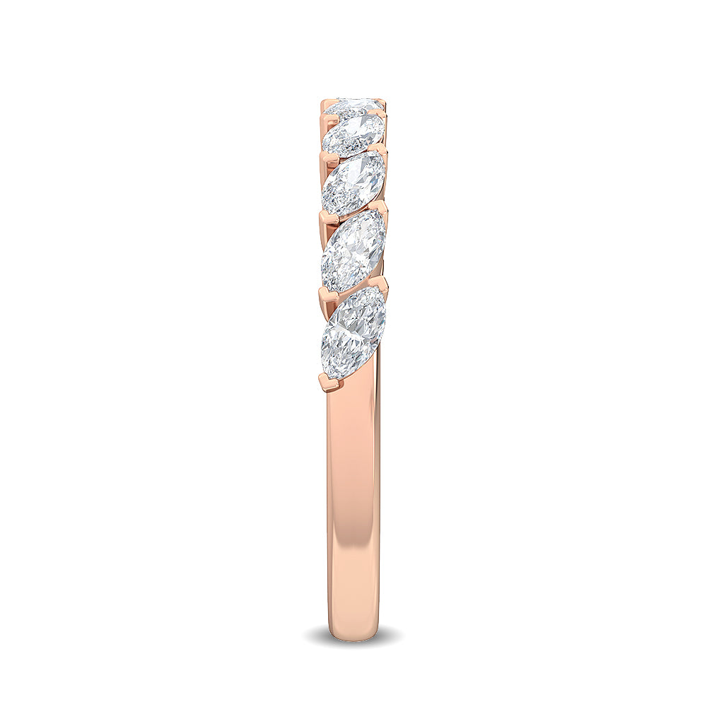 Rose Gold / Talia Diamond Wedding Band