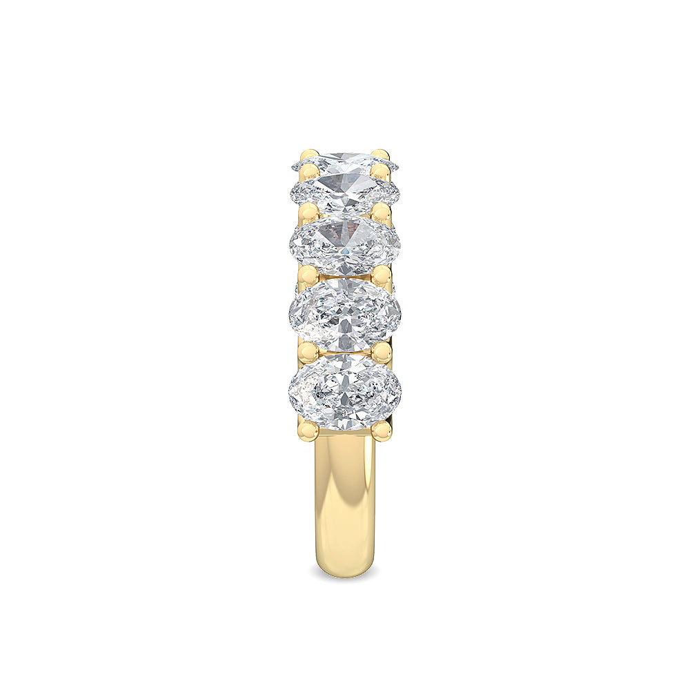 Yellow Gold / Evangeline Diamond Wedding Band