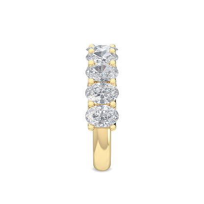 Yellow Gold / Evangeline Diamond Wedding Band