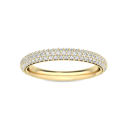 Yellow Gold / Fleur Prong Wedding Band