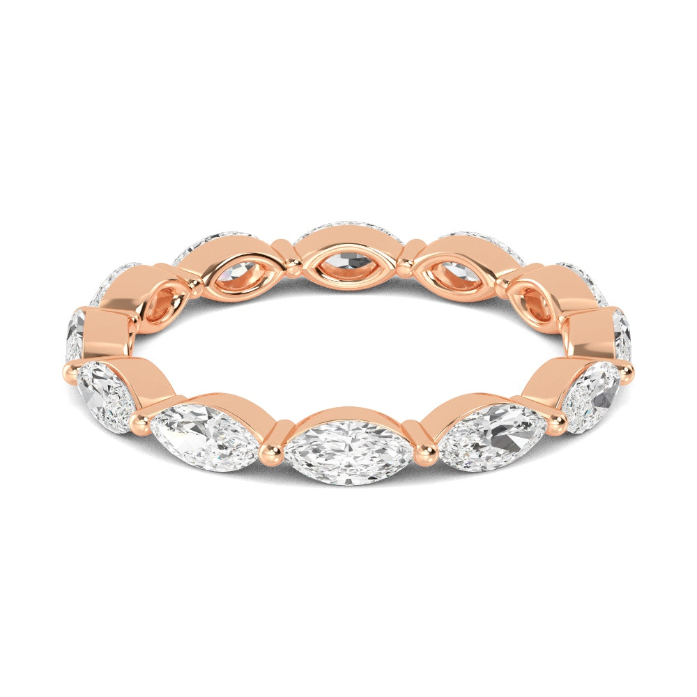 Rose Gold / Mira Eternity Wedding Band