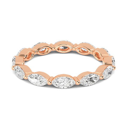 Rose Gold / Mira Eternity Wedding Band
