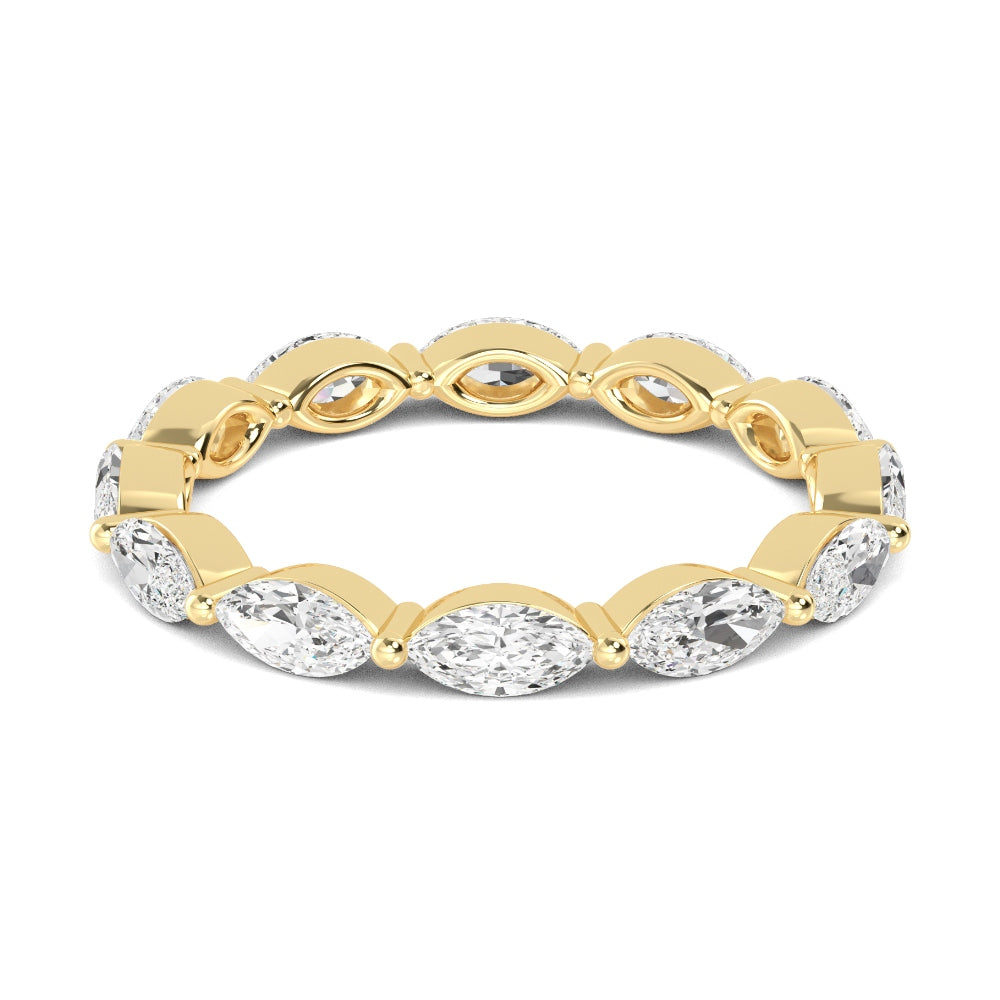 Yellow Gold / Mira Eternity Wedding Band