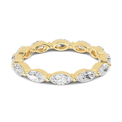 Yellow Gold / Mira Eternity Wedding Band