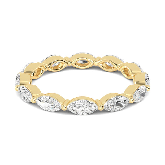 Yellow Gold / Mira Eternity Wedding Band