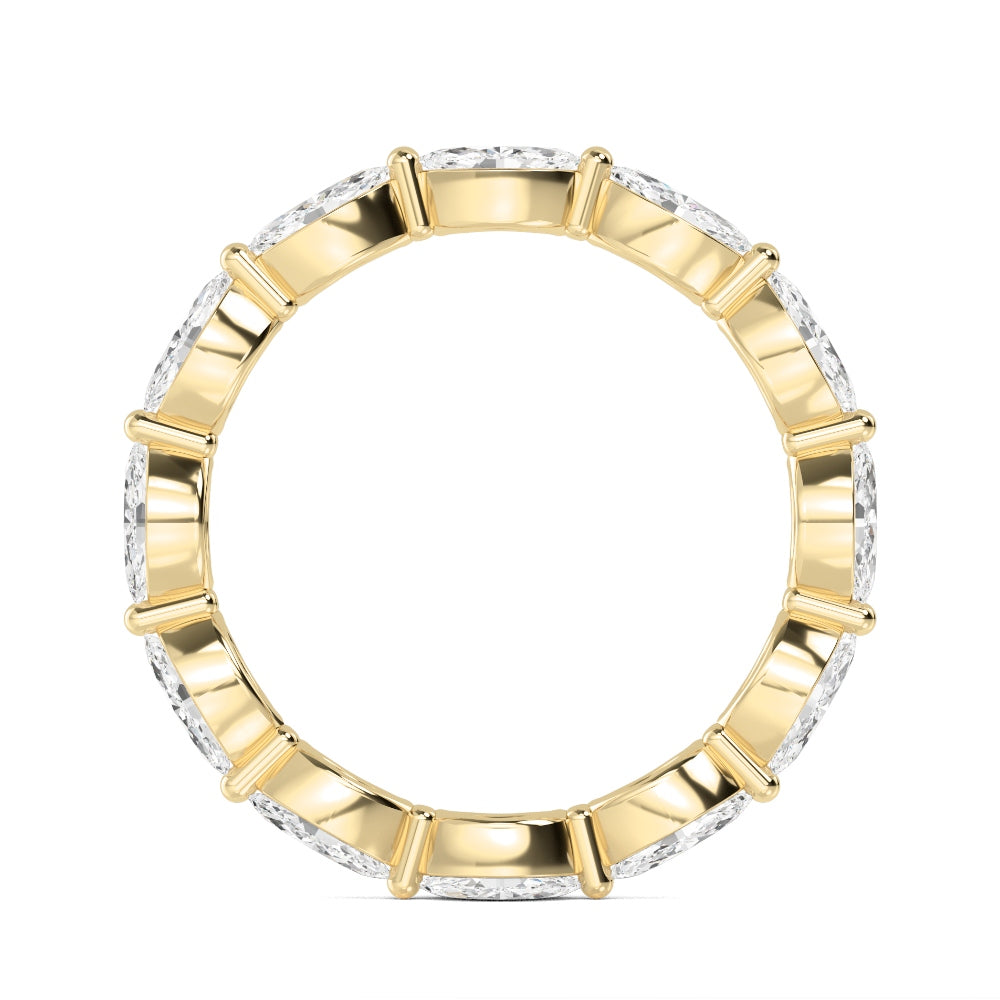 Yellow Gold / Mira Eternity Wedding Band