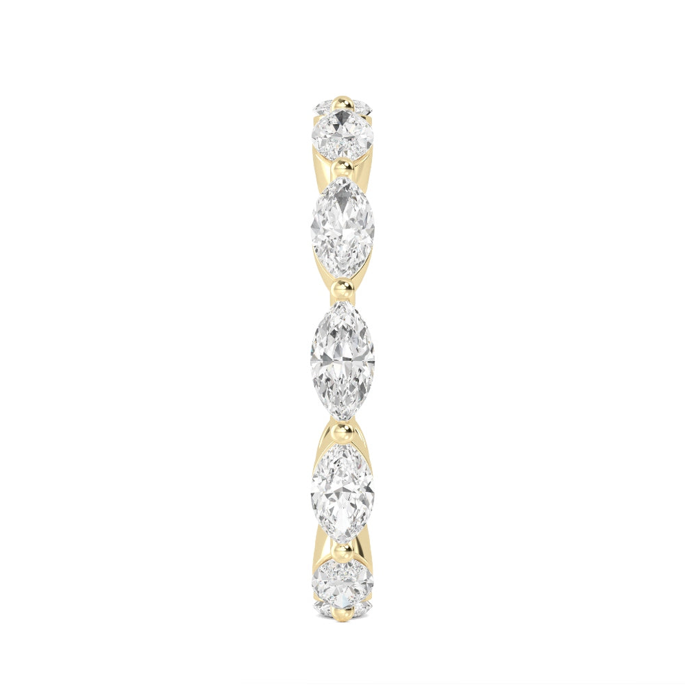 Yellow Gold / Mira Eternity Wedding Band