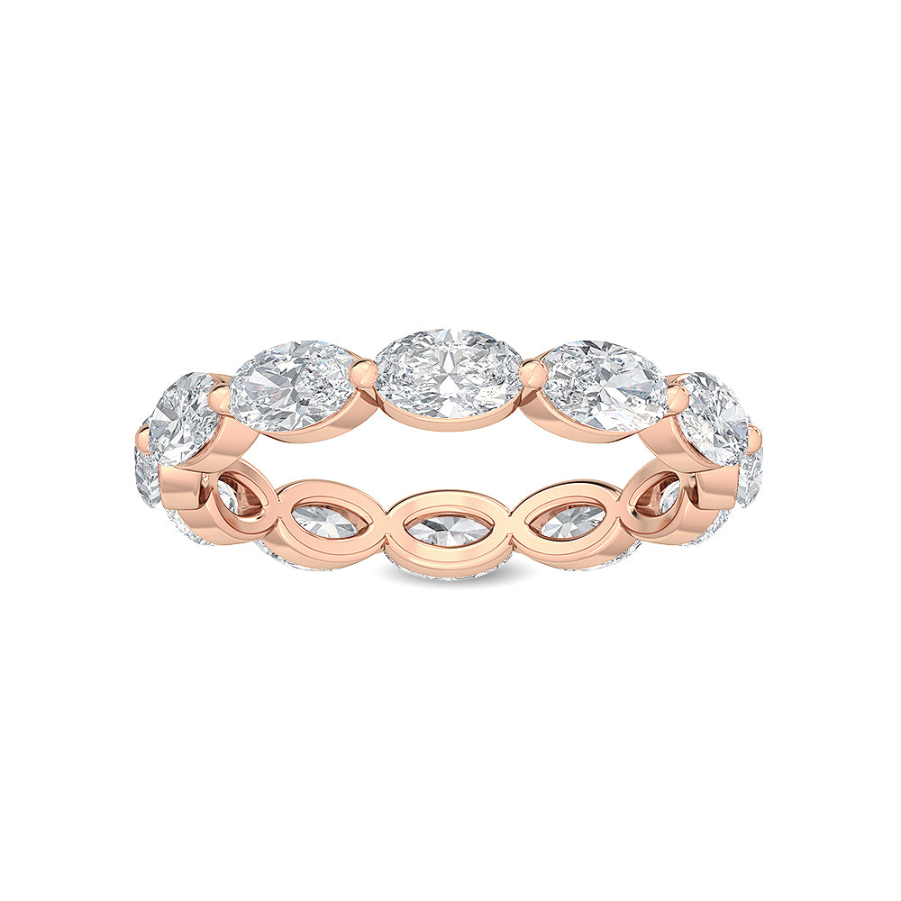 Rose Gold / Clara Eternity Wedding Band