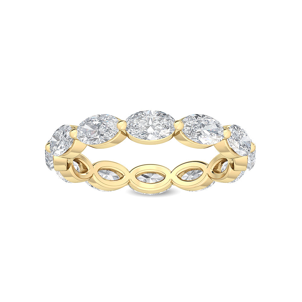 Yellow Gold / Clara Eternity Wedding Band