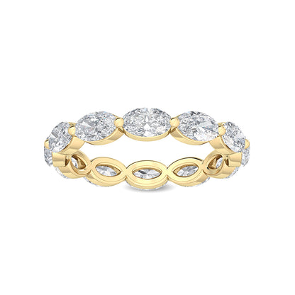 Yellow Gold / Clara Eternity Wedding Band