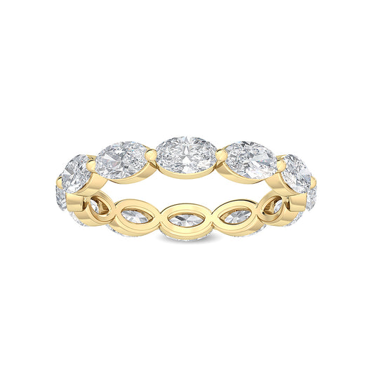 Yellow Gold / Clara Eternity Wedding Band
