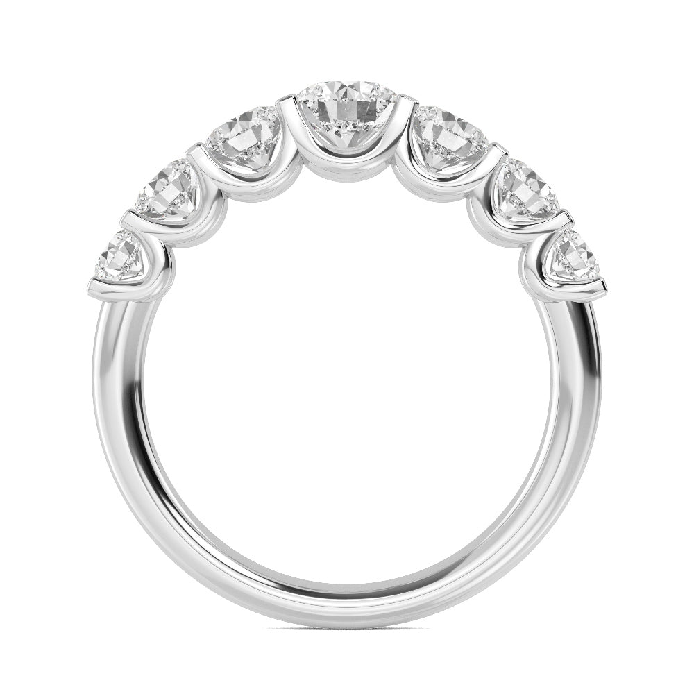 White Gold / Elowen Seven Stone Wedding Band