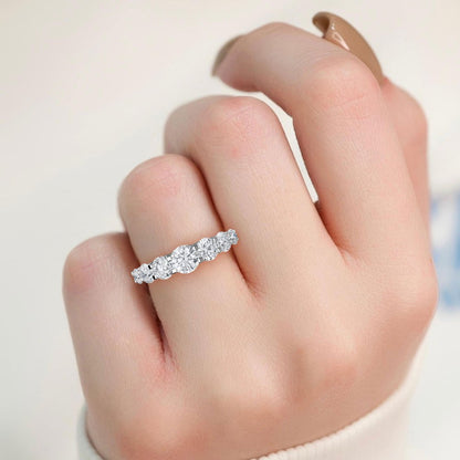 White Gold / Elowen Seven Stone Wedding Band