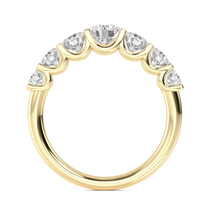 Yellow Gold / Elowen Seven Stone Wedding Band