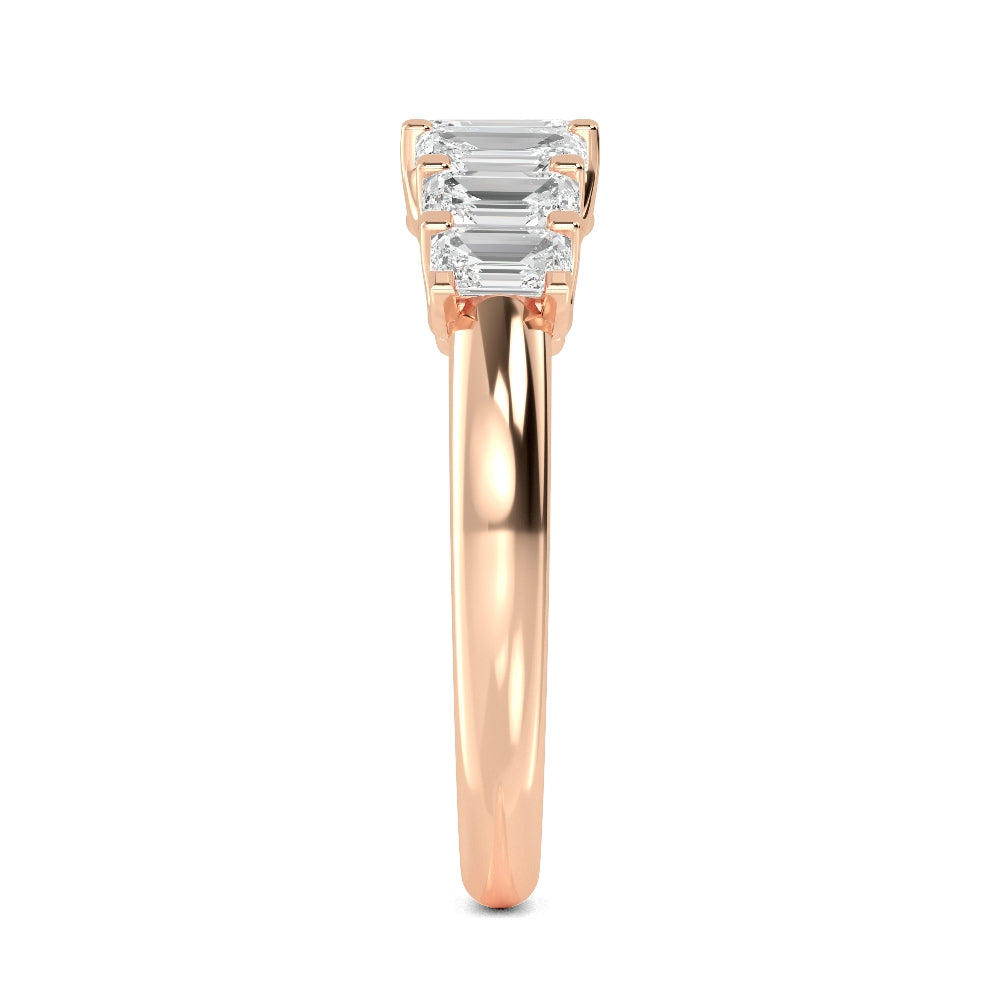 Rose Gold / Isabeau Seven Stone Wedding Band