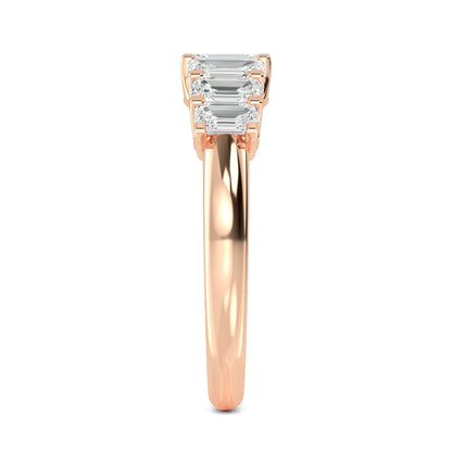 Rose Gold / Isabeau Seven Stone Wedding Band
