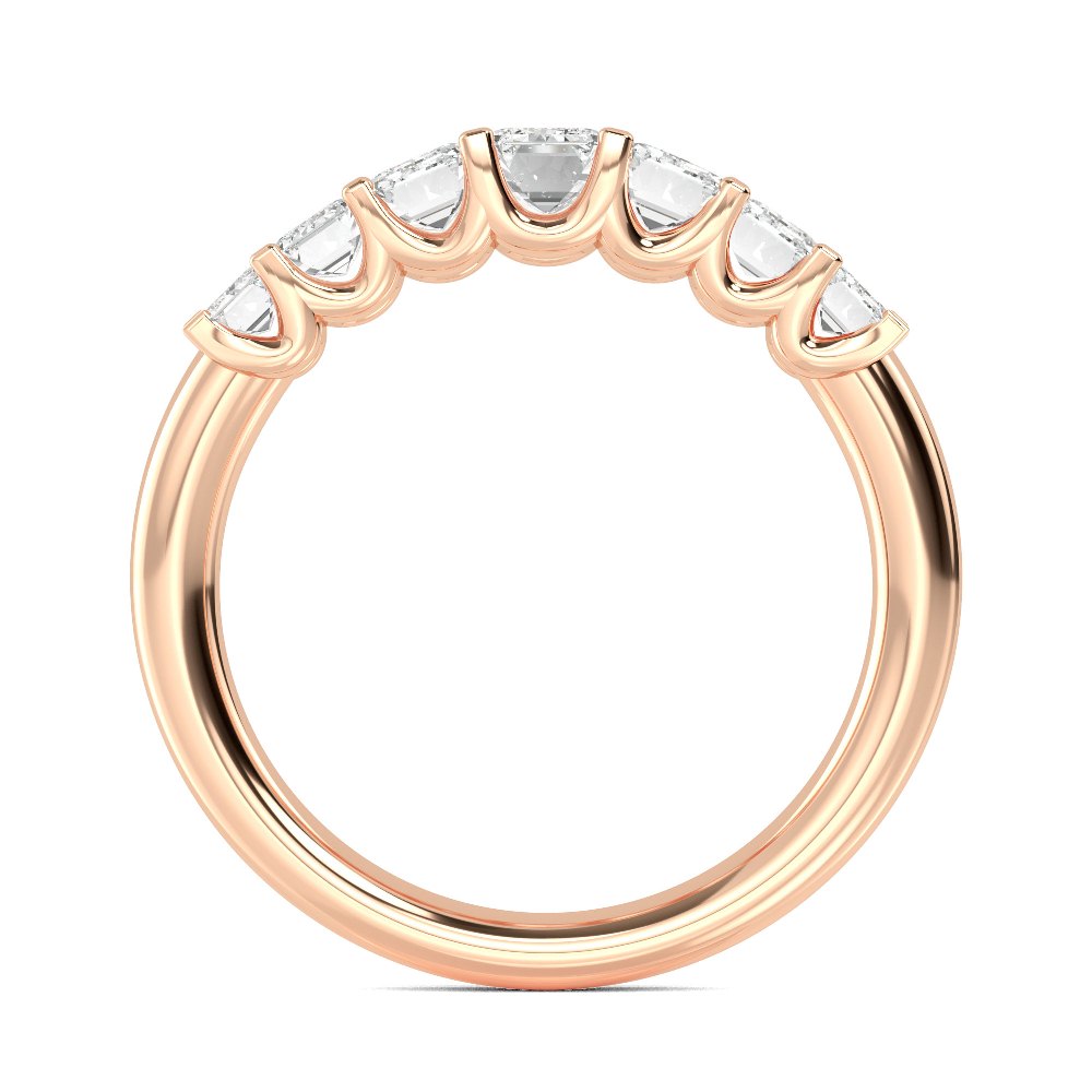 Rose Gold / Isabeau Seven Stone Wedding Band