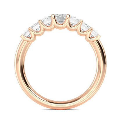 Rose Gold / Isabeau Seven Stone Wedding Band