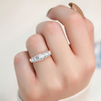 Rose Gold / Isabeau Seven Stone Wedding Band