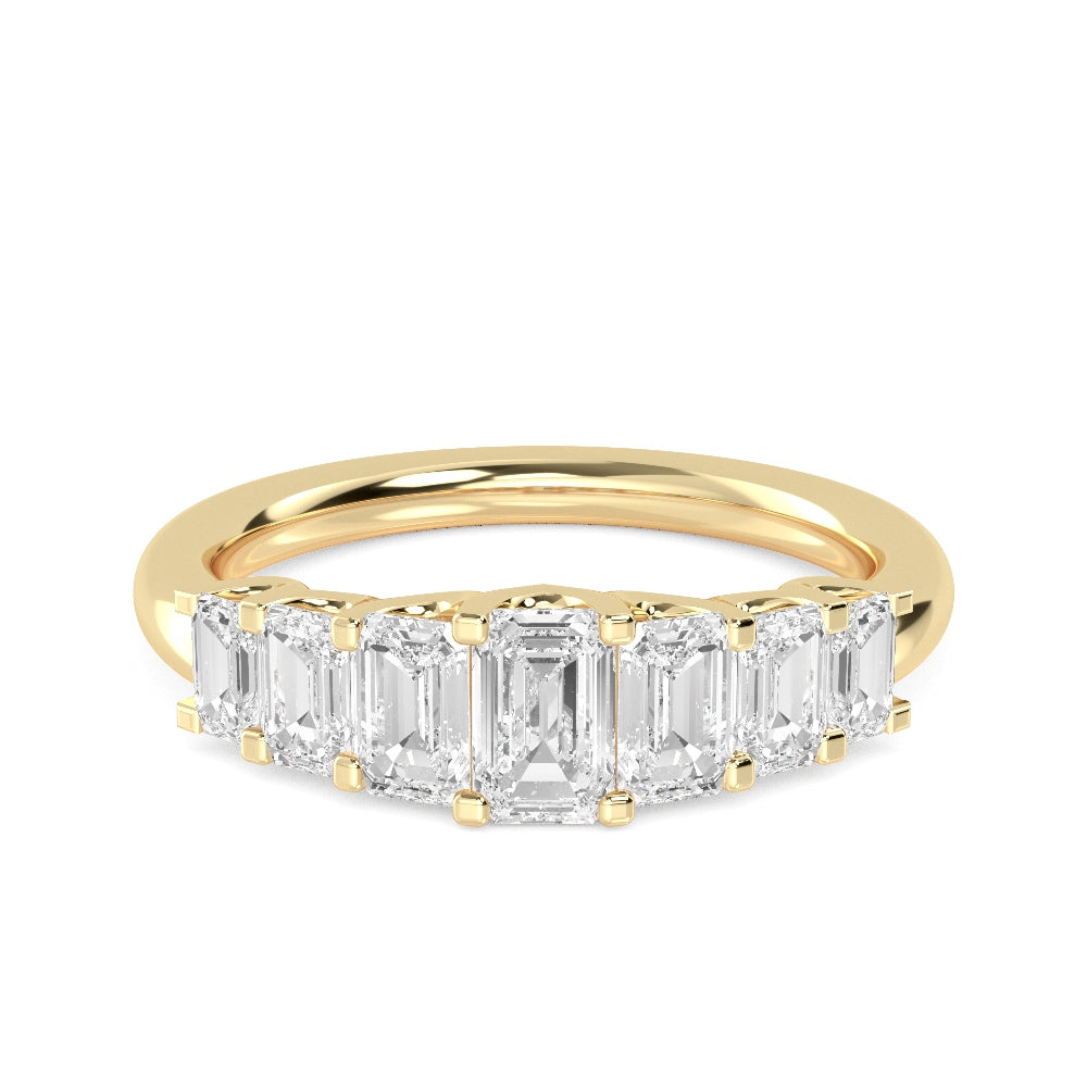 Yellow Gold / Isabeau Seven Stone Wedding Band
