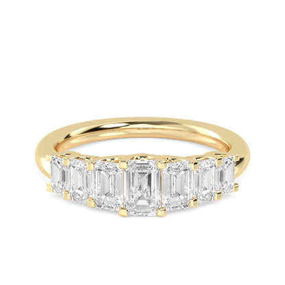 Yellow Gold / Isabeau Seven Stone Wedding Band