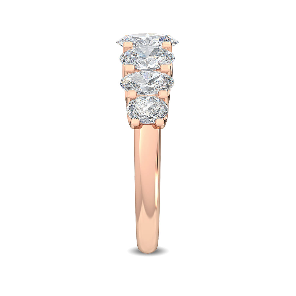 Rose Gold / Annika Seven Stone Wedding Band