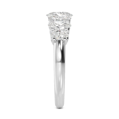 White Gold / Annika Seven Stone Wedding Band