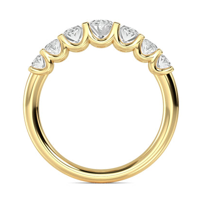 Yellow Gold / Annika Seven Stone Wedding Band