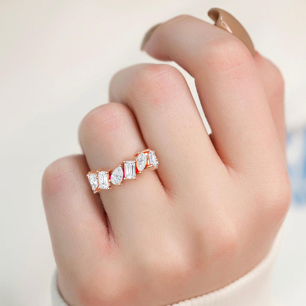 Rose Gold / Celine Eternity Wedding Band