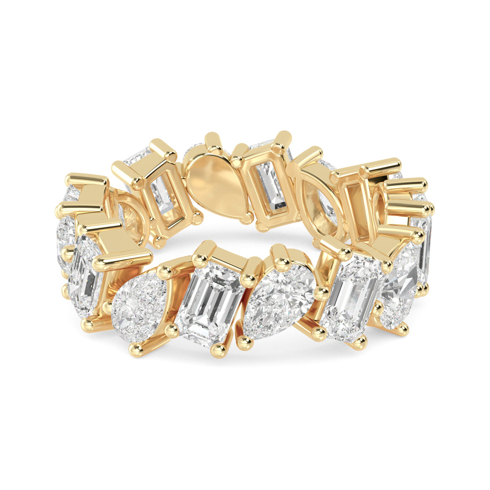 Yellow Gold / Celine Eternity Wedding Band