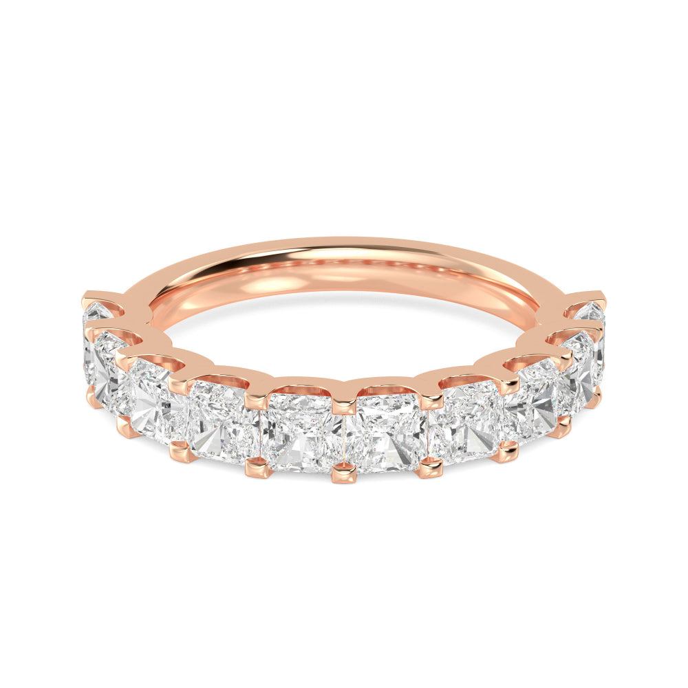 Rose Gold / Gia Prong Wedding Band