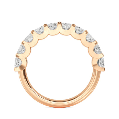 Rose Gold / Gia Prong Wedding Band