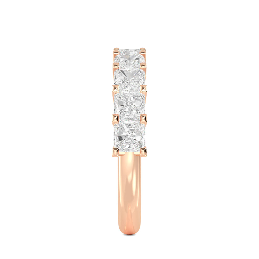 Rose Gold / Gia Prong Wedding Band