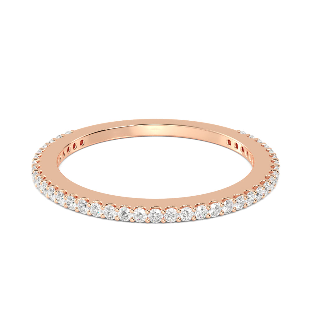 Rose Gold / Zarmina Prong Wedding Band