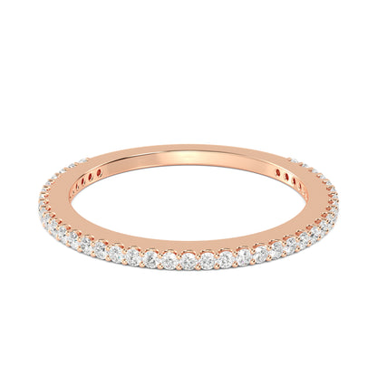 Rose Gold / Zarmina Prong Wedding Band