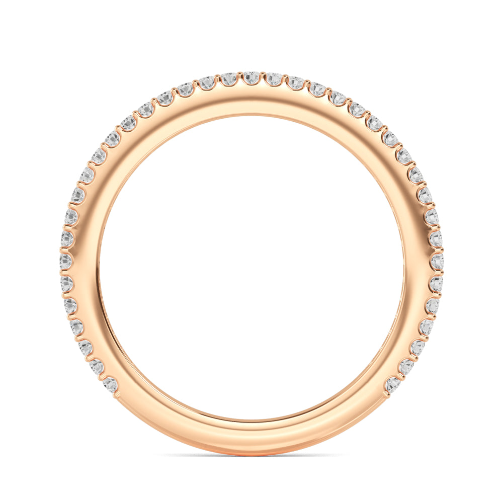 Rose Gold / Zarmina Prong Wedding Band