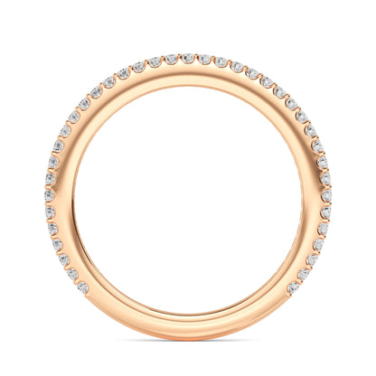 Rose Gold / Zarmina Prong Wedding Band