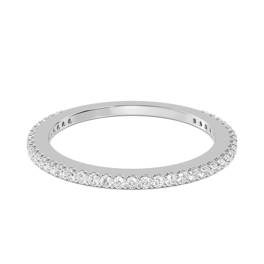 White Gold / Zarmina Prong Wedding Band