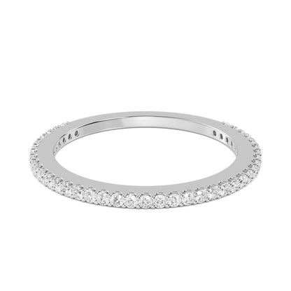 White Gold / Zarmina Prong Wedding Band