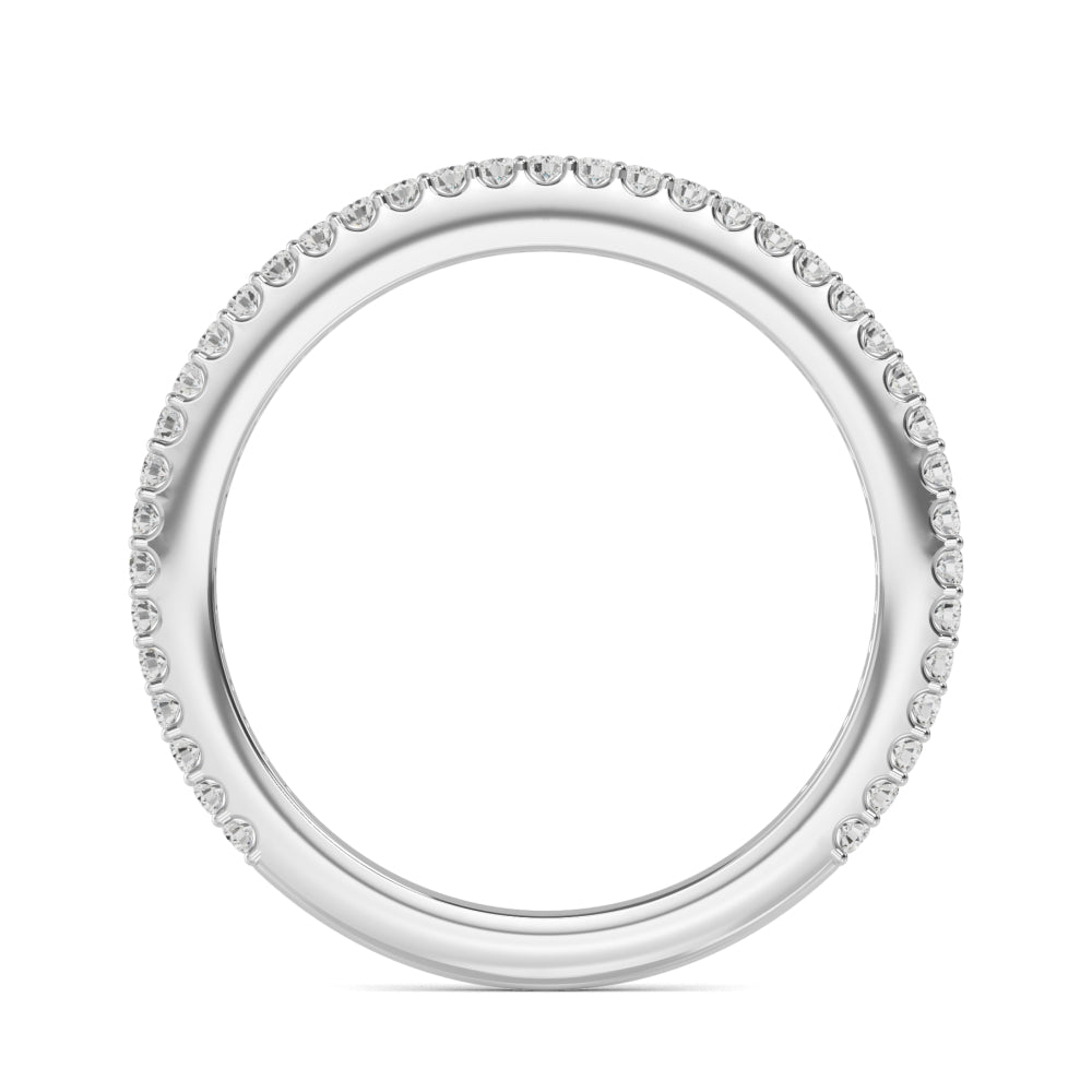 White Gold / Zarmina Prong Wedding Band
