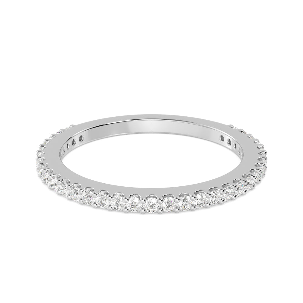 White Gold / Nayeli Prong Wedding Band