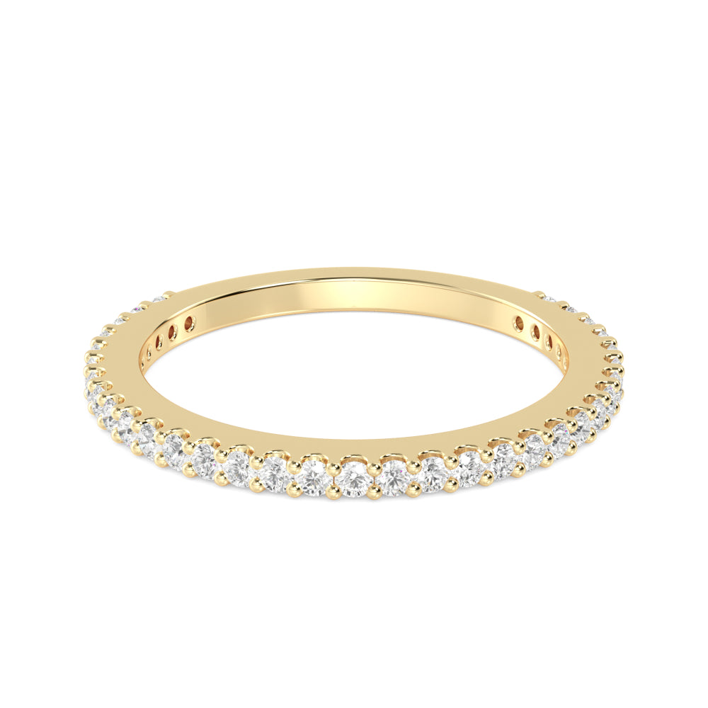 Yellow Gold / Nayeli Prong Wedding Band